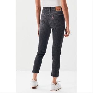 Levis Wedgie Raw Hem Skinny Jeans